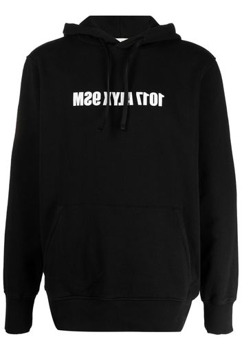 1017 ALYX 9SM Hoodie mit umgedrehtem Logo - Schwarz