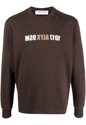 1017 ALYX 9SM Sweatshirt mit Logo-Print - Braun