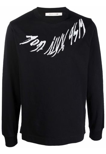 1017 ALYX 9SM logo-print sweatshirt - Schwarz