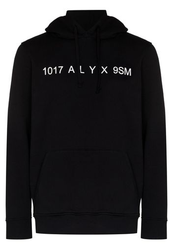 1017 ALYX 9SM logo-print drawstring hoodie - Schwarz