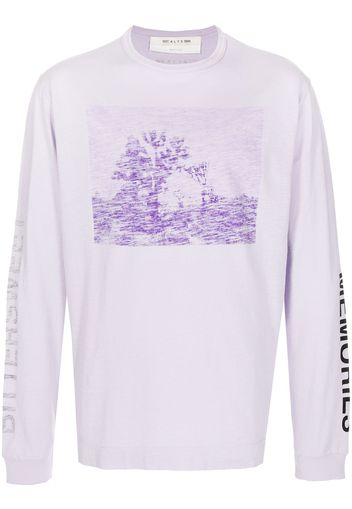 1017 ALYX 9SM graphic-print long-sleeved T-shirt - Violett