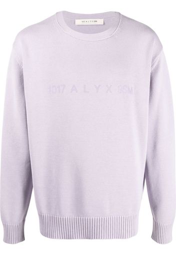 1017 ALYX 9SM logo-print knitted jumper - Violett