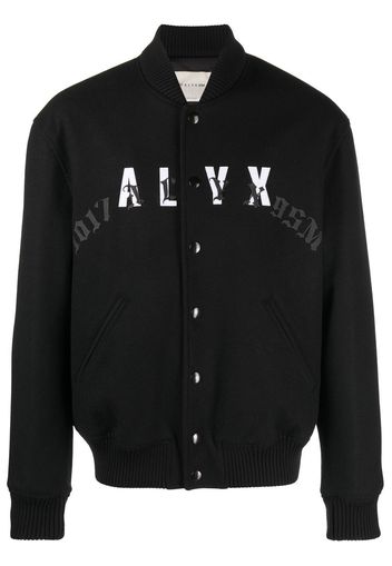 1017 ALYX 9SM leather-logo bomber jacket - Schwarz