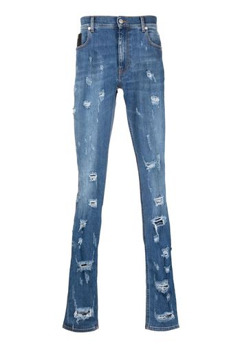 1017 ALYX 9SM distressed skinny-fit denim jeans - Blau