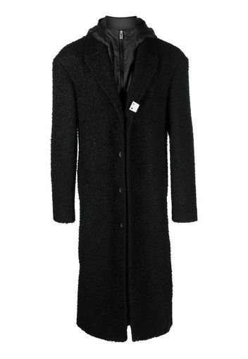 1017 ALYX 9SM bouclé layered single-breasted coat - Schwarz