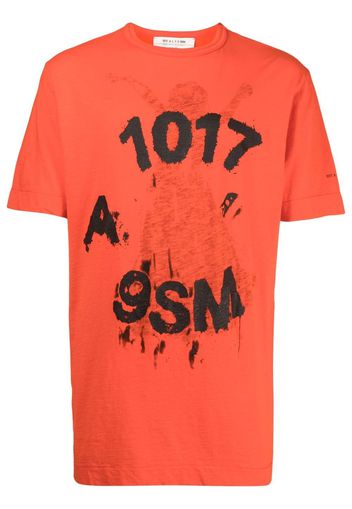 1017 ALYX 9SM T-Shirt mit grafischem Print - Orange