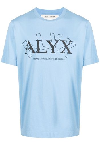 1017 ALYX 9SM logo-print short-sleeved T-shirt - Blau