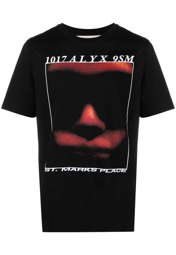 1017 ALYX 9SM Icon Face graphic T-shirt - Schwarz