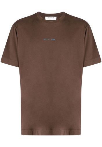 1017 ALYX 9SM logo-print crew-neck T-shirt - Braun