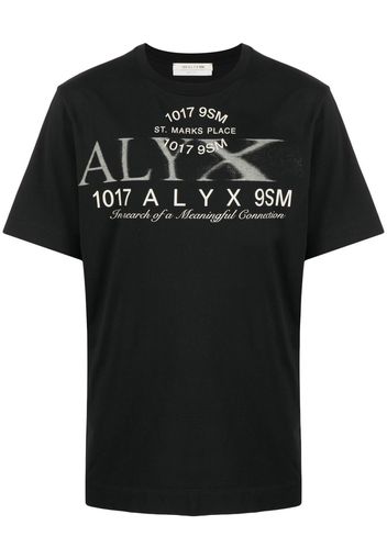 1017 ALYX 9SM logo-print crew neck T-shirt - Schwarz