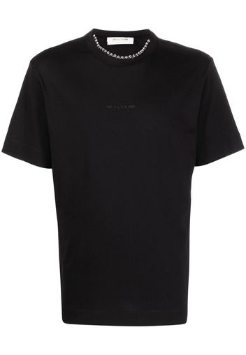 1017 ALYX 9SM hardware-embellished collar cotton T-shirt - Schwarz