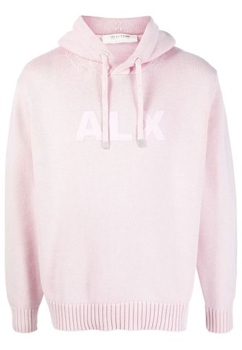 1017 ALYX 9SM logo-print knitted hoodie - Rosa