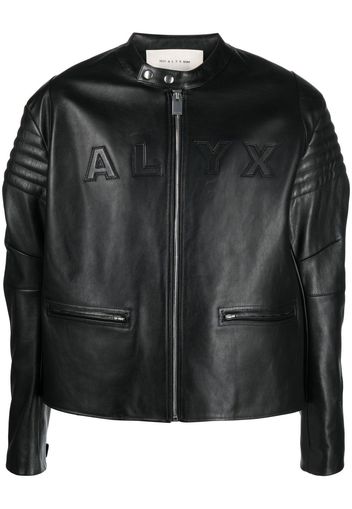 1017 ALYX 9SM leather moto jacket - Schwarz