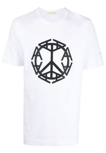 1017 ALYX 9SM Peace Sign logo-print T-shirt - Weiß