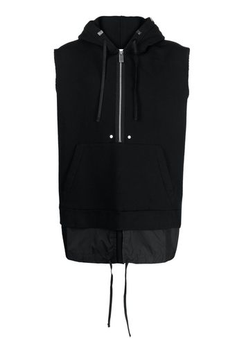 1017 ALYX 9SM half-zip fastening sleeveless hoodie - Schwarz