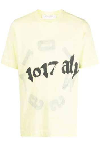 1017 ALYX 9SM logo-print detail T-shirt - Gelb