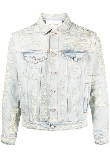 1017 ALYX 9SM distressed denim jacket - Blau