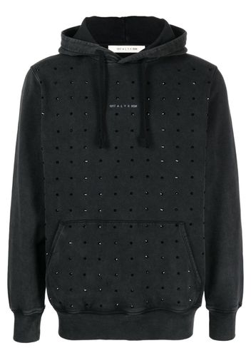 1017 ALYX 9SM sequin-embellished cotton hoodie - Schwarz