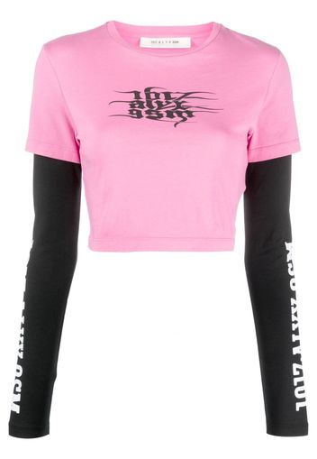 1017 ALYX 9SM logo-print cotton T-shirt - Rosa