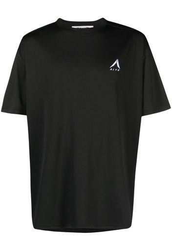 1017 ALYX 9SM logo-embroidered mesh T-shirt - Schwarz