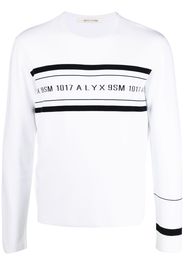 1017 ALYX 9SM Pullover mit Logo-Streifen - Weiß