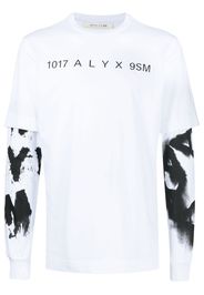 1017 ALYX 9SM Langarmshirt mit Logo-Print - Weiß