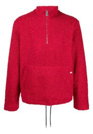 1017 Alyx 9SM bouclé half-zip sweatshirt - Rot