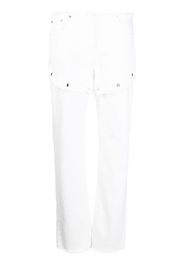 1017 ALYX 9SM short-overlay straight-leg trousers - Weiß