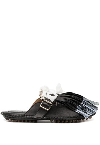 13 09 SR Puli leather mules - Schwarz