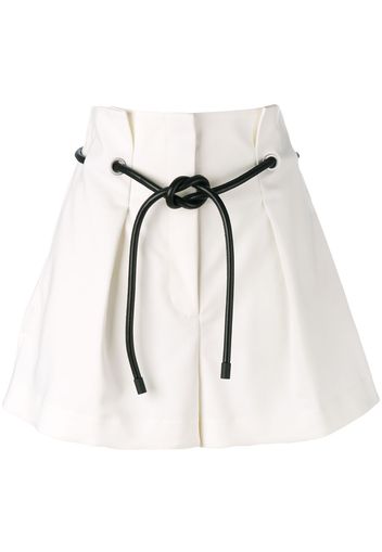 3.1 Phillip Lim Shorts mit Origami-Falten - Weiß