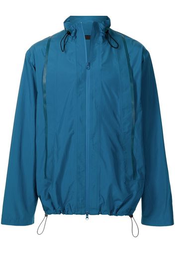 3.1 Phillip Lim Windbreaker mit Kordelzugsaum - Blau