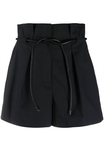 3.1 Phillip Lim paperbag-waist mini shorts - Schwarz