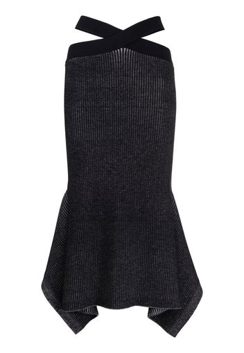 3.1 Phillip Lim ribbed-knit asymmetric skirt - Schwarz