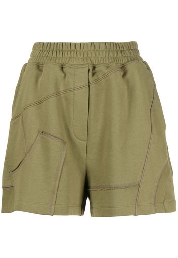 3.1 Phillip Lim panelled cotton track shorts - Grün