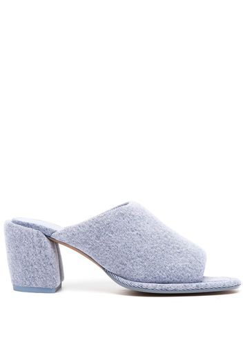 3.1 Phillip Lim Naomi Pillow 70mm denim mules - Blau