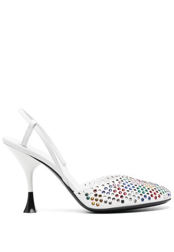 3juin crystal-embellished pumps - Weiß