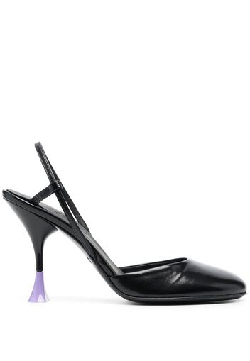 3juin round-toe slingback pumps - Schwarz