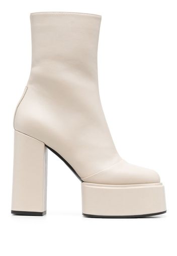 3juin platform ankle boots - Nude