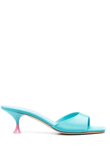 3juin Jo 55mm two-tone mules - Blau