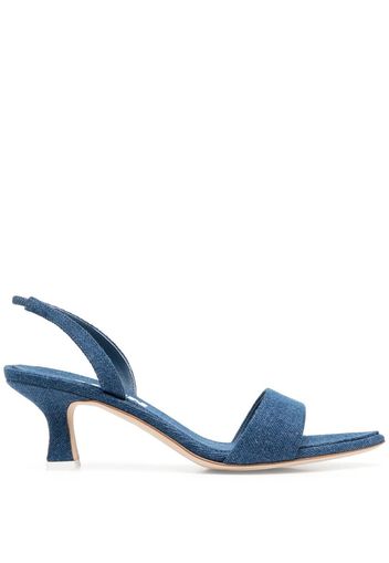 3juin 70mm leather slingback sandals - Blau