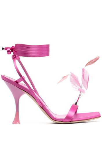 3juin Kimi satin sandals - Rosa