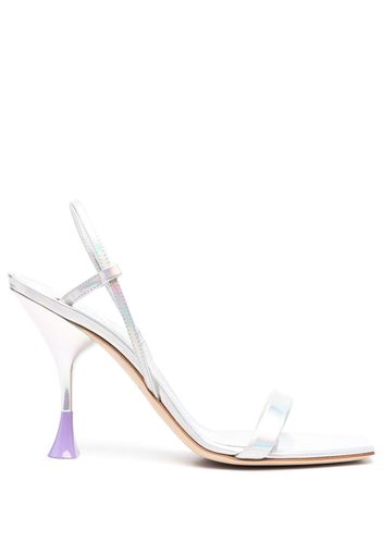 3juin Ischia iridescent-effect sandals - Silber