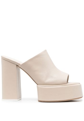 3juin Mules mit Blockabsatz 130mm - Nude