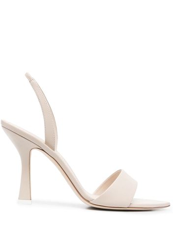 3juin 10mm leather slingback sandals - Nude