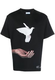 3PARADIS Hand and Dove cotton T-shirt - Schwarz