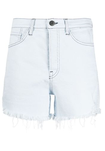 3x1 Ausgefranste Jeans-Shorts - Blau