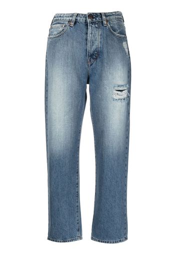 3x1 cropped flare jeans - Blau