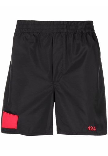 424 Joggingshorts mit Patch-Detail - Schwarz