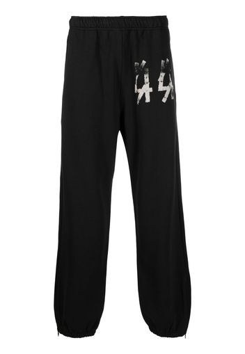 44 LABEL GROUP 44 logo-print track pants - Schwarz