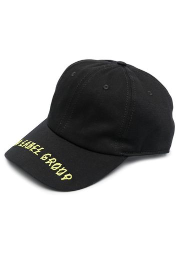 44 LABEL GROUP embroidered cotton cap - Schwarz